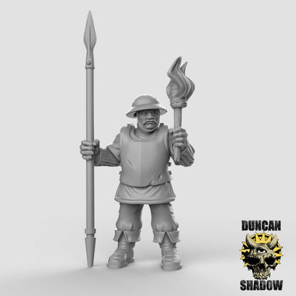 Town Guard - Spear - Stadtwache mit Speer  32mm  Tabletop  Fantasy  Gaming  D&D  Dungeons and Dragons  Pathfinder  DSA Duncan Shadow