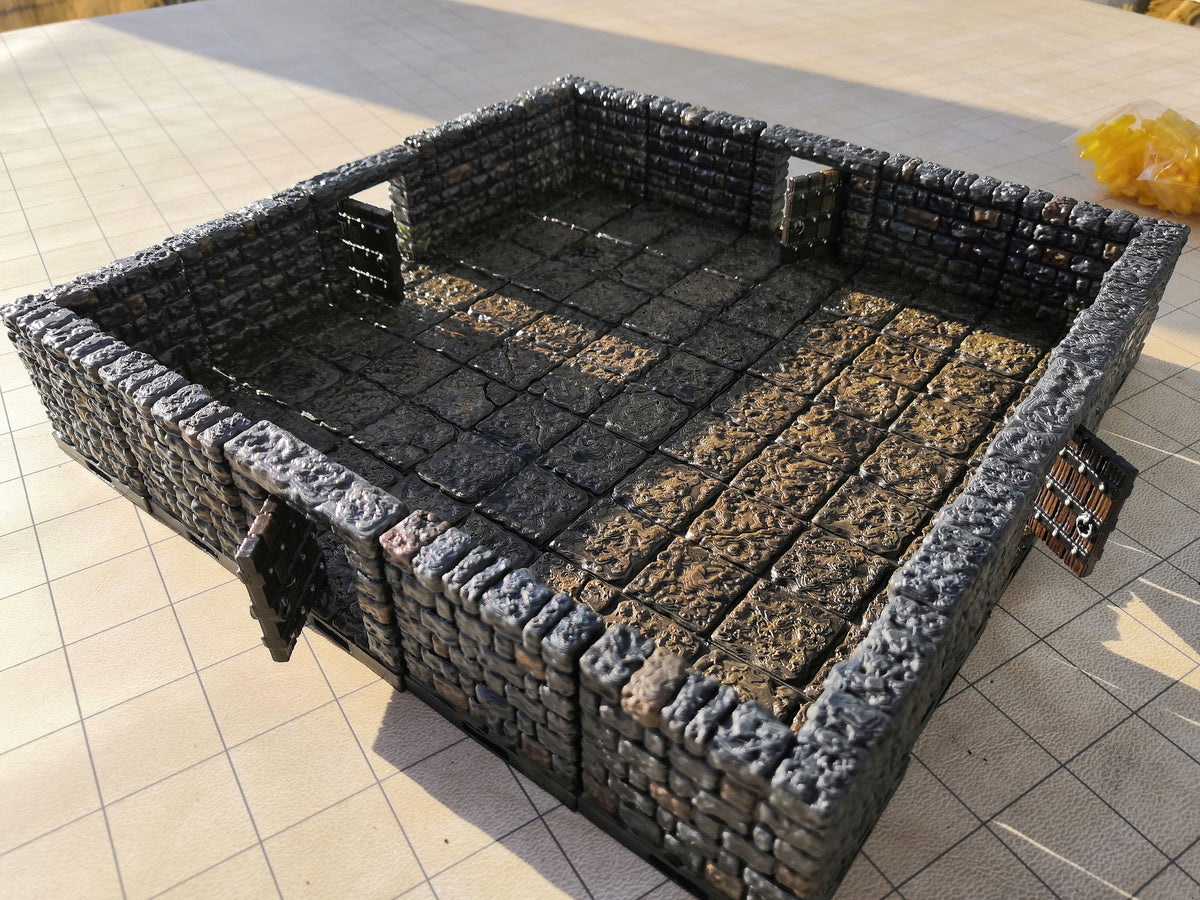 Dungeon Starter Bundle (large), 3D gedrucktes Gelände von Fat Dragon Games, Ultimate Dragonlock System, Terrain für  28mm Tabletop Gaming
