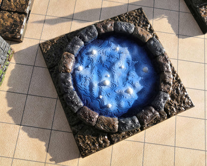 Dungeon - Floor Pool (4x4) - 3D gedruckt - Gelände - Terrain - Fat Dragon Games 28mm - Ultimate Dragonlock - Scenery - Terrain