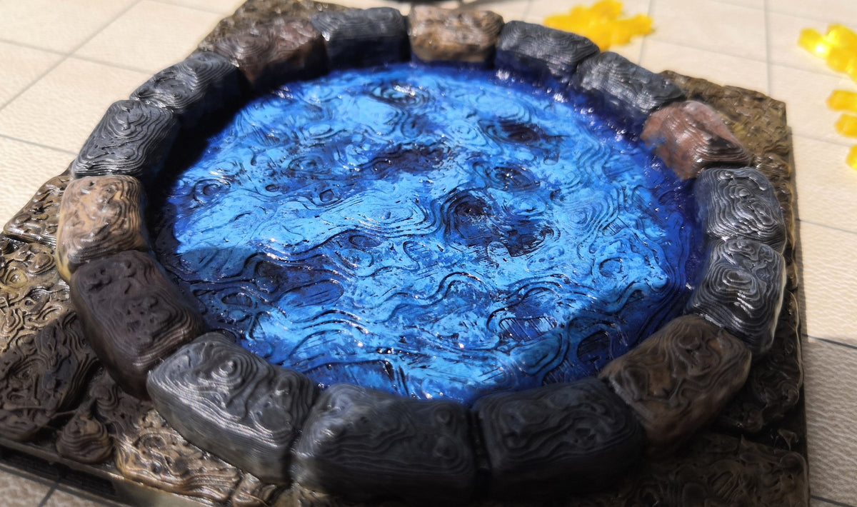 Dungeon - Floor Pool (4x4) - 3D gedruckt - Gelände - Terrain - Fat Dragon Games 28mm - Ultimate Dragonlock - Scenery - Terrain