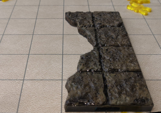 Dungeon - Floor (2x4) Ruine 2 - 3D gedruckt - Gelände - Terrain - Fat Dragon Games 28mm - Ultimate Dragonlock - Scenery - Terrain