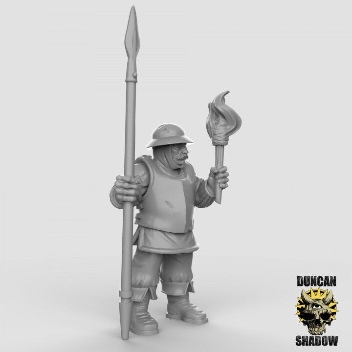 Town Guard - Spear - Stadtwache mit Speer  32mm  Tabletop  Fantasy  Gaming  D&D  Dungeons and Dragons  Pathfinder  DSA Duncan Shadow