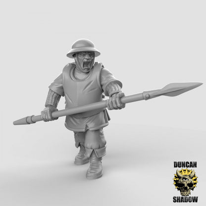 Town Guard - Spear - Stadtwache mit Speer  32mm  Tabletop  Fantasy  Gaming  D&D  Dungeons and Dragons  Pathfinder  DSA Duncan Shadow
