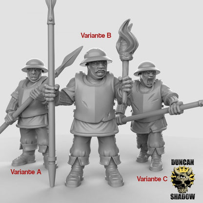 Town Guard - Spear - Stadtwache mit Speer  32mm  Tabletop  Fantasy  Gaming  D&D  Dungeons and Dragons  Pathfinder  DSA Duncan Shadow