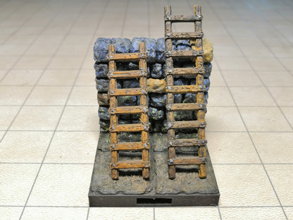 Castle - Leitern (2 Längen) - 3D gedruckt - Gelände - Terrain - Fat Dragon Games 28mm - Ultimate Dragonlock - Scenery - Terrain