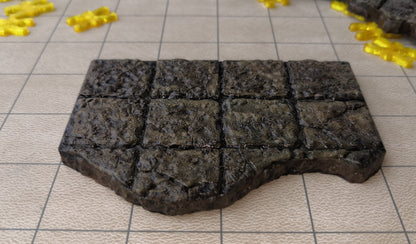 Dungeon - Floor (2x4) Ruine - 3D gedruckt - Gelände - Terrain - Fat Dragon Games 28mm - Ultimate Dragonlock - Scenery - Terrain