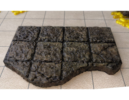 Dungeon - Floor (2x4) Ruine - 3D gedruckt - Gelände - Terrain - Fat Dragon Games 28mm - Ultimate Dragonlock - Scenery - Terrain