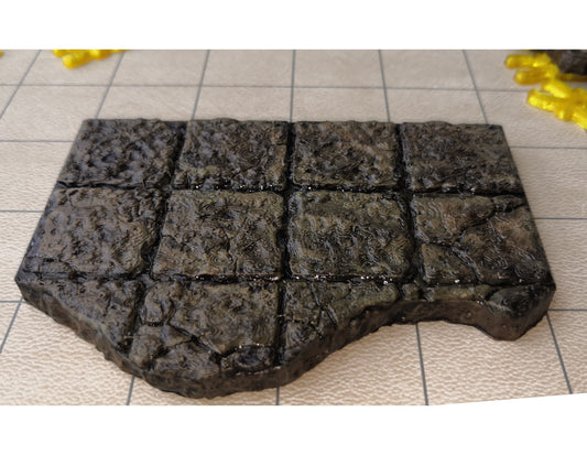 Dungeon - Floor (2x4) Ruine - 3D gedruckt - Gelände - Terrain - Fat Dragon Games 28mm - Ultimate Dragonlock - Scenery - Terrain