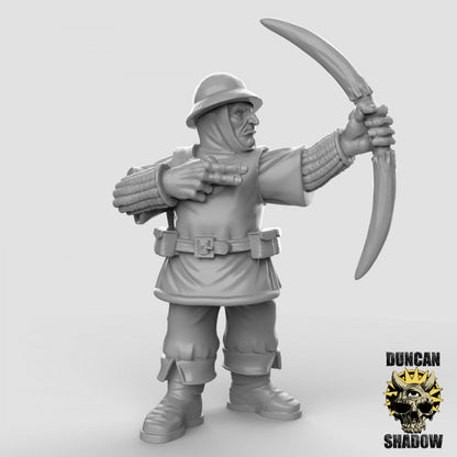 Town Guard - Bow - Stadtwache mit Bogen  32mm  Tabletop  Fantasy  Gaming  D&D  Dungeons and Dragons  Pathfinder  DSA Duncan Shadow