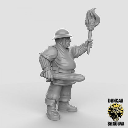 Town Guard - Club - Stadtwache + Knüppel  32mm  Tabletop  Fantasy  Gaming  D&D  Dungeons and Dragons  Pathfinder  DSA Duncan Shadow