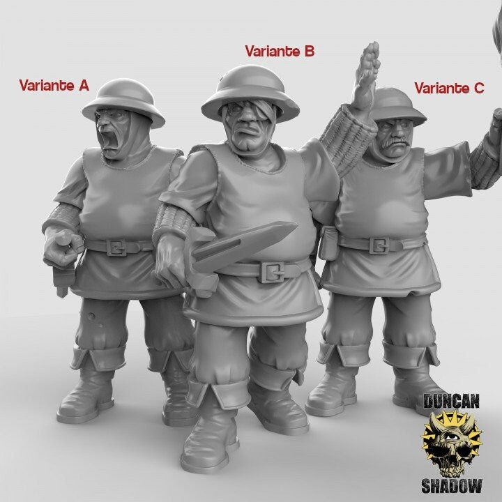 Town Guard - Dagger - Stadtwache + Dolch  32mm  Tabletop  Fantasy  Gaming  D&D  Dungeons and Dragons  Pathfinder  DSA Duncan Shadow