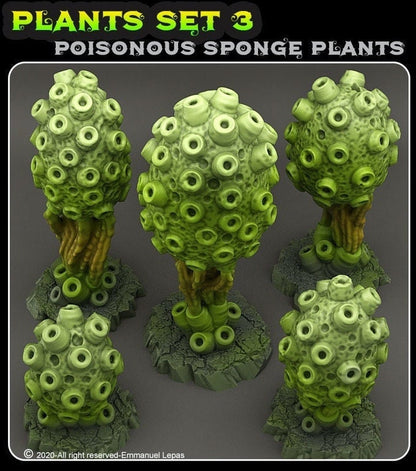 Poisonous Sponge Plant  28mm  Tabletop  Fantasy  Gaming  D&D  Dungeons and Dragons  Pathfinder  DSA  Print Your Monsters