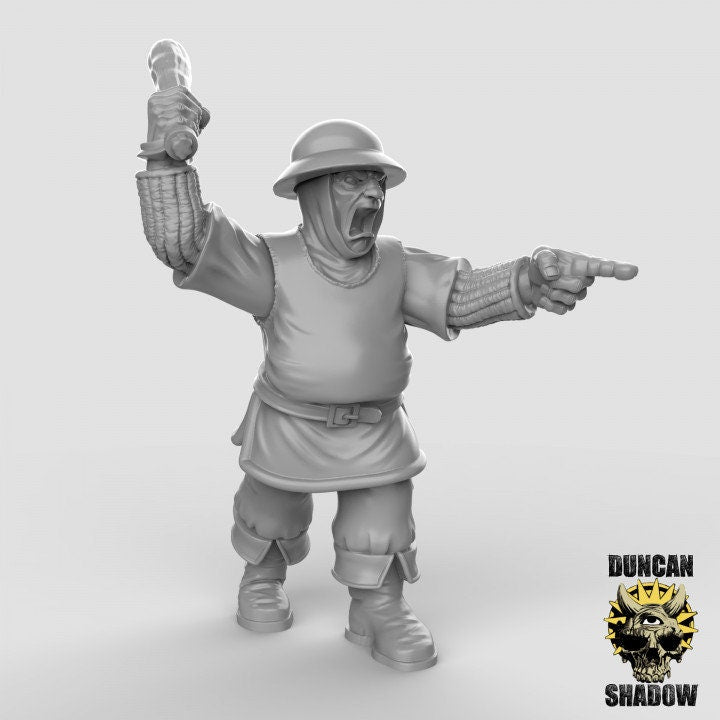 Town Guard - Club - Stadtwache + Knüppel  32mm  Tabletop  Fantasy  Gaming  D&D  Dungeons and Dragons  Pathfinder  DSA Duncan Shadow