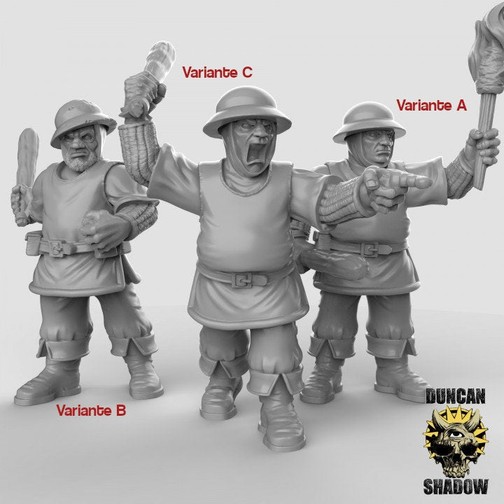 Town Guard - Club - Stadtwache + Knüppel  32mm  Tabletop  Fantasy  Gaming  D&D  Dungeons and Dragons  Pathfinder  DSA Duncan Shadow