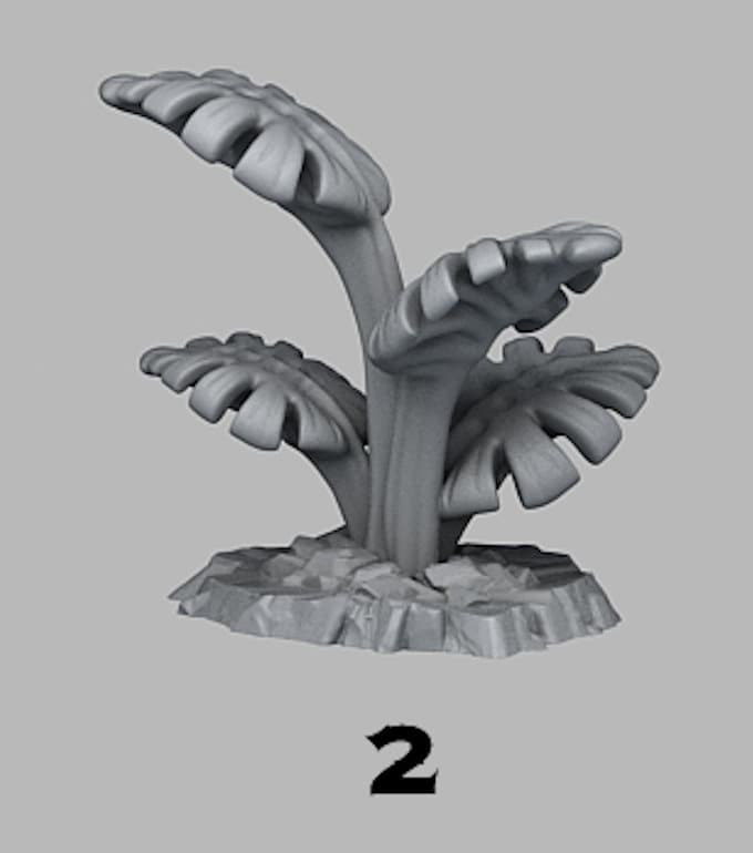 Green Monstera - Grüne Monstera  28mm  Tabletop  Fantasy  Gaming  D&D  Dungeons and Dragons  Pathfinder  DSA  Print Your Monsters