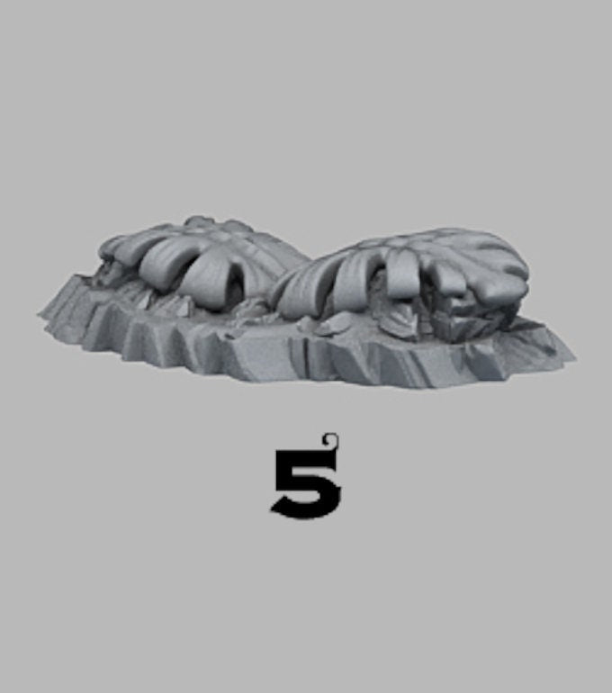 Green Monstera - Grüne Monstera  28mm  Tabletop  Fantasy  Gaming  D&D  Dungeons and Dragons  Pathfinder  DSA  Print Your Monsters