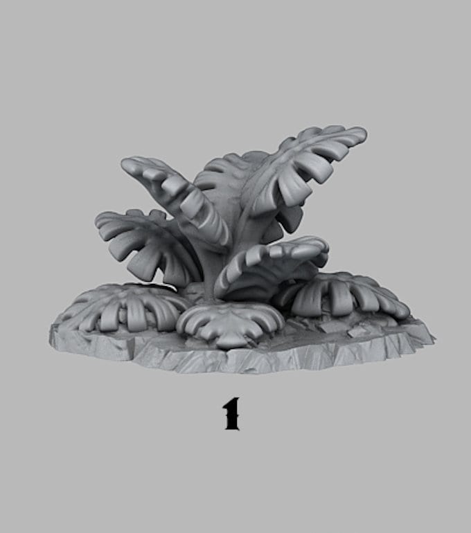 Green Monstera - Grüne Monstera  28mm  Tabletop  Fantasy  Gaming  D&D  Dungeons and Dragons  Pathfinder  DSA  Print Your Monsters
