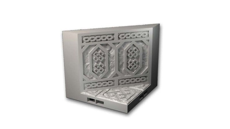 RotM - Diagonale Wand - 3D gedrucktes Gelände - Fat Dragon Games, Ultimate Dragonlock Scenery - Terrain für 28mm Tabletop Gaming