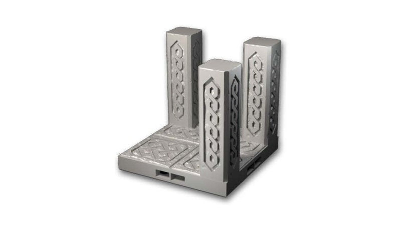 RotM - Säulenwand (3er) - 3D gedrucktes Gelände - Fat Dragon Games, Ultimate Dragonlock Scenery - Terrain für 28mm Tabletop Gaming
