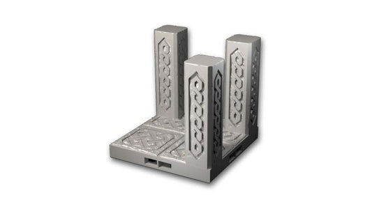 RotM - Säulenwand (3er) - 3D gedrucktes Gelände - Fat Dragon Games, Ultimate Dragonlock Scenery - Terrain für 28mm Tabletop Gaming