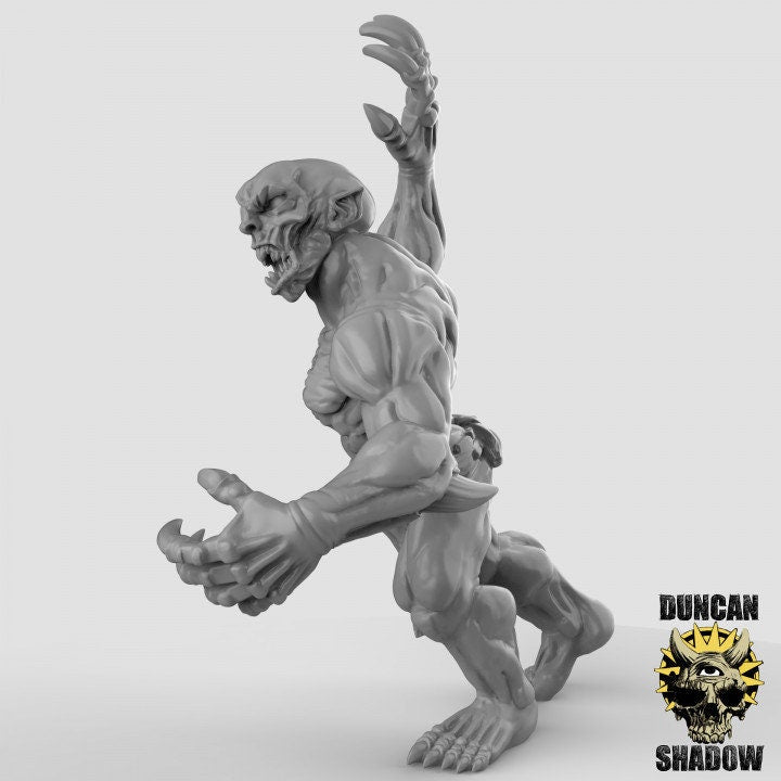 Ghoul - Leichenfresser + Klauen  32mm  Tabletop  Fantasy  Gaming  D&D  Dungeons and Dragons  Pathfinder  DSA Duncan Shadow