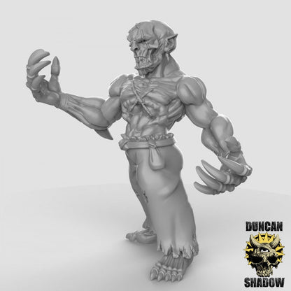 Ghoul - Leichenfresser + Klauen  32mm  Tabletop  Fantasy  Gaming  D&D  Dungeons and Dragons  Pathfinder  DSA Duncan Shadow