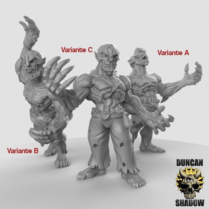 Ghoul - Leichenfresser + Klauen  32mm  Tabletop  Fantasy  Gaming  D&D  Dungeons and Dragons  Pathfinder  DSA Duncan Shadow