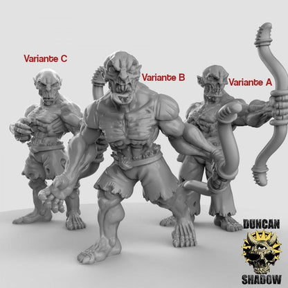 Ghoul - Leichenfresser + Bogen  32mm  Tabletop  Fantasy  Gaming  D&D  Dungeons and Dragons  Pathfinder  DSA Duncan Shadow