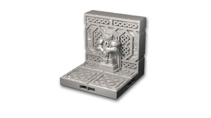 RotM - Wand mit Statue (Krieger) - 3D gedrucktes Gelände - Fat Dragon Games, Ultimate Dragonlock Scenery - Terrain für 28mm Tabletop Gaming
