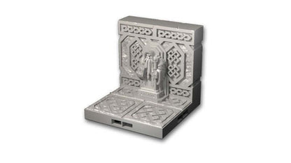 RotM - Wand mit Statue (Magier) - 3D gedrucktes Gelände - Fat Dragon Games, Ultimate Dragonlock Scenery - Terrain für 28mm Tabletop Gaming