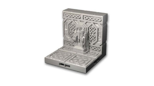 RotM - Wand mit Statue (Magier) - 3D gedrucktes Gelände - Fat Dragon Games, Ultimate Dragonlock Scenery - Terrain für 28mm Tabletop Gaming