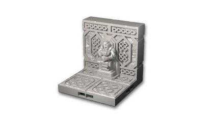 RotM - Wand mit Statue (Schmied) - 3D gedrucktes Gelände - Fat Dragon Games, Ultimate Dragonlock Scenery - Terrain für 28mm Tabletop Gaming