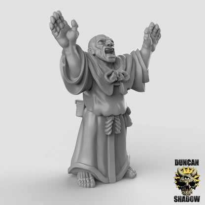 Kultist in versch. Posen  32mm  Tabletop  Fantasy  Gaming  D&D  Dungeons and Dragons  Pathfinder  DSA Duncan Shadow