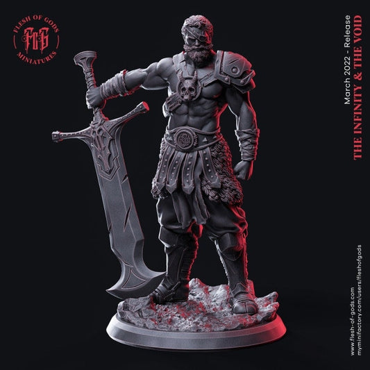 Kabel The Swordsman (Hero)  32mm  Tabletop  Fantasy  D&D  Gaming   Dungeons and Dragons  Pathfinder  DSA  Flesh of Gods