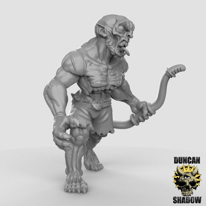 Ghoul - Leichenfresser + Bogen  32mm  Tabletop  Fantasy  Gaming  D&D  Dungeons and Dragons  Pathfinder  DSA Duncan Shadow