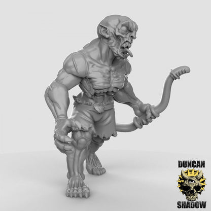Ghoul - Leichenfresser + Bogen  32mm  Tabletop  Fantasy  Gaming  D&D  Dungeons and Dragons  Pathfinder  DSA Duncan Shadow