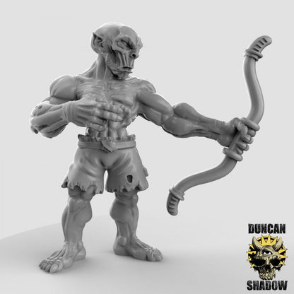 Ghoul - Leichenfresser + Bogen  32mm  Tabletop  Fantasy  Gaming  D&D  Dungeons and Dragons  Pathfinder  DSA Duncan Shadow