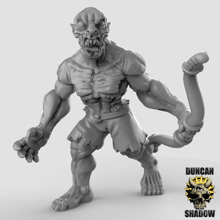 Ghoul - Leichenfresser + Bogen  32mm  Tabletop  Fantasy  Gaming  D&D  Dungeons and Dragons  Pathfinder  DSA Duncan Shadow