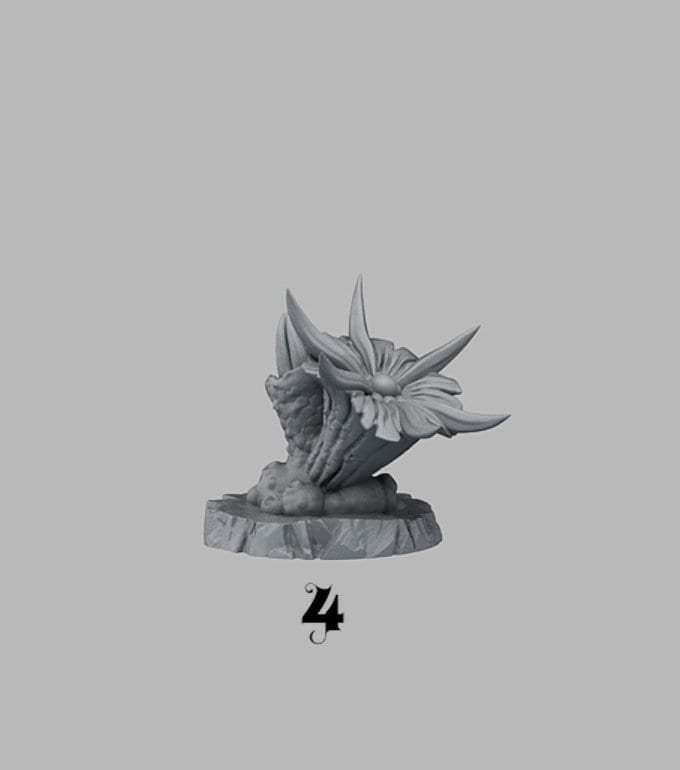 Venomous Flowers Pflanze  28mm  Tabletop  Fantasy  Gaming  D&D  Dungeons and Dragons  Pathfinder  DSA  Print Your Monsters