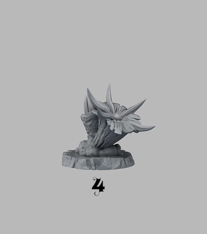 Venomous Flowers Pflanze  28mm  Tabletop  Fantasy  Gaming  D&D  Dungeons and Dragons  Pathfinder  DSA  Print Your Monsters