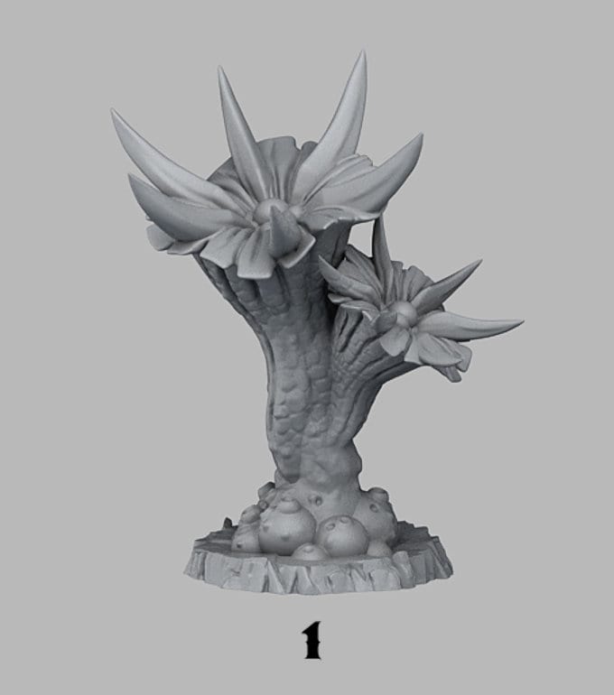 Venomous Flowers Pflanze  28mm  Tabletop  Fantasy  Gaming  D&D  Dungeons and Dragons  Pathfinder  DSA  Print Your Monsters
