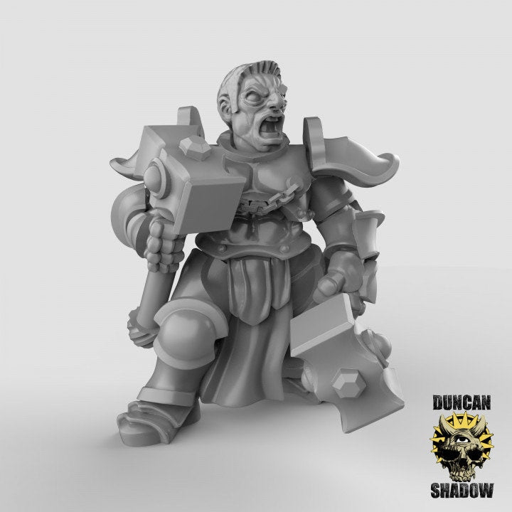 Storm Knights mit Hämmern  32mm  Tabletop  Fantasy  Gaming  D&D  Dungeons and Dragons  Pathfinder  DSA Duncan Shadow