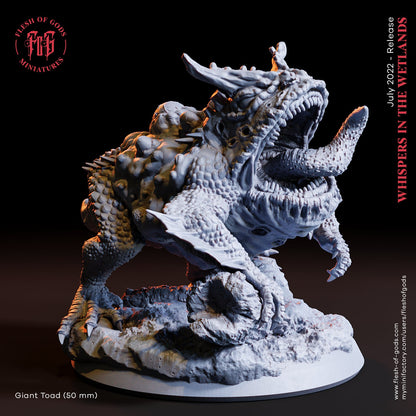 Riesen Kröte (Monster)  32mm  Tabletop  Fantasy  D&D  Dungeons and Dragons  Pathfinder  DSA  Flesh of Gods