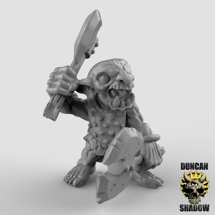 Goblin mit Axt  32mm  Tabletop  Fantasy  Gaming  D&D  Dungeons and Dragons  Pathfinder  DSA Duncan Shadow