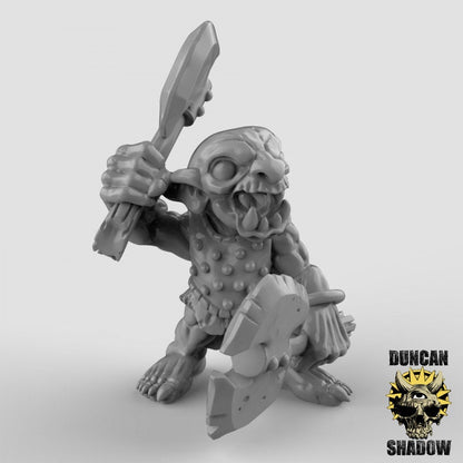 Goblin mit Axt  32mm  Tabletop  Fantasy  Gaming  D&D  Dungeons and Dragons  Pathfinder  DSA Duncan Shadow