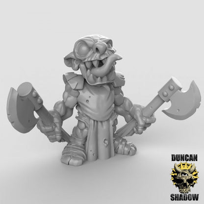 Goblin mit Axt  32mm  Tabletop  Fantasy  Gaming  D&D  Dungeons and Dragons  Pathfinder  DSA Duncan Shadow