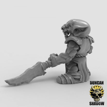 Goblin mit Speer  32mm  Tabletop  Fantasy  Gaming  D&D  Dungeons and Dragons  Pathfinder  DSA Duncan Shadow