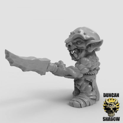Goblin mit Speer  32mm  Tabletop  Fantasy  Gaming  D&D  Dungeons and Dragons  Pathfinder  DSA Duncan Shadow