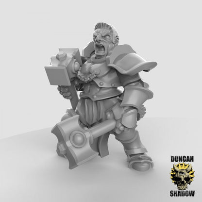 Storm Knights mit Hämmern  32mm  Tabletop  Fantasy  Gaming  D&D  Dungeons and Dragons  Pathfinder  DSA Duncan Shadow
