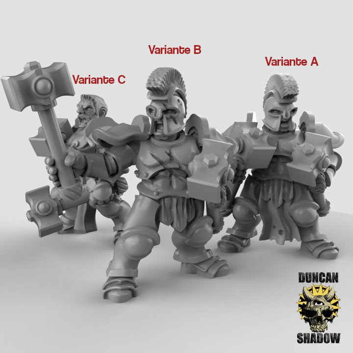 Storm Knights mit Hämmern  32mm  Tabletop  Fantasy  Gaming  D&D  Dungeons and Dragons  Pathfinder  DSA Duncan Shadow